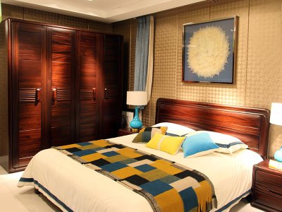 实木床&实木衣柜